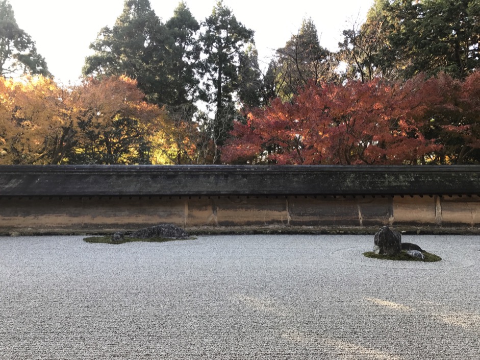 Ryoan-ji Rock Garden in autumn