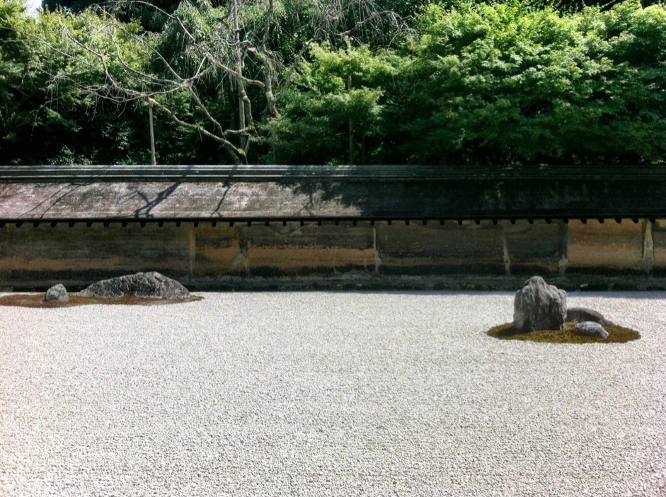 Ryoan-ji Rock Garden in summer